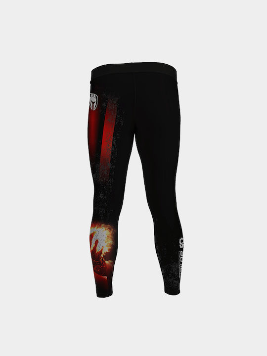 Athlon Lang Männer Kampfsport Leggings Schwarz