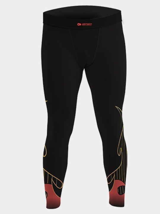 Athlon Long Men Martial Arts Leggings Black