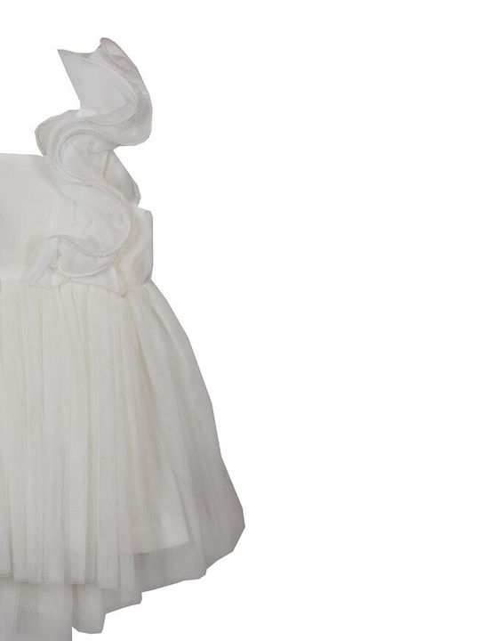 M&B Kid's Fashion Kids Dress Tulle White