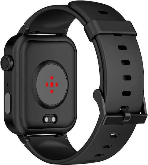BlackView W10 Smartwatch με Παλμογράφο (Μαύρο)