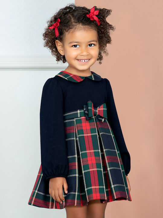 Abel & Lula Kids Dress Checked Blue