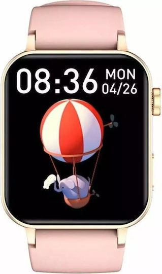 BlackView W10 Smartwatch με Παλμογράφο (Ροζ)
