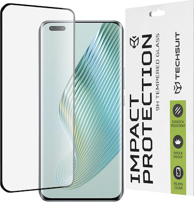 Techsuit 111D 3D Full Glue Full Face Tempered Glass Μαύρο (Honor Magic5 Pro)