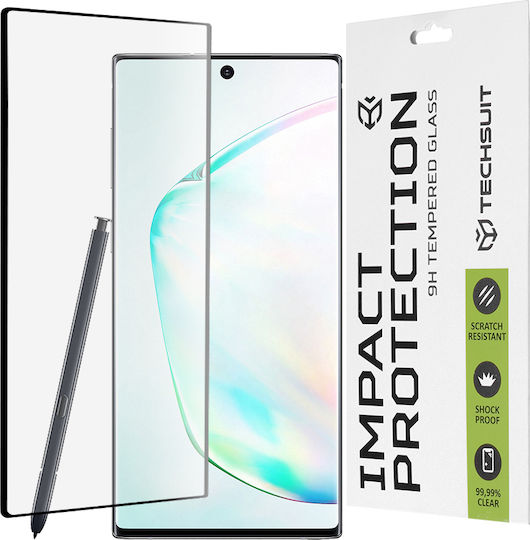 Techsuit 111D 3D Full Glue Full Face Tempered Glass Μαύρο (Galaxy Note 10+)
