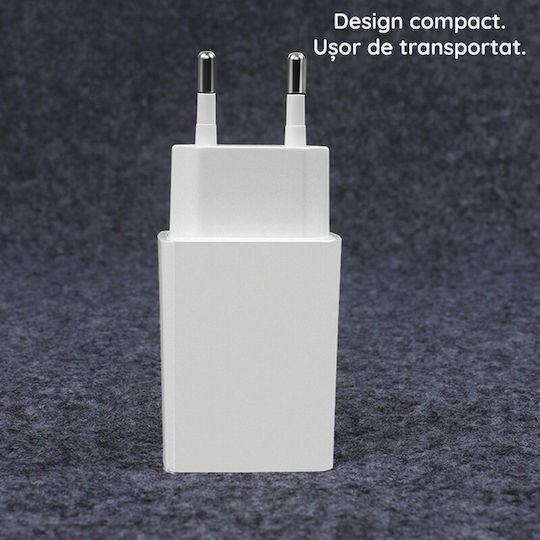 Xiaomi Φορτιστής Χωρίς Καλώδιο με Θύρα USB-A 22.5W Λευκός (MDY-11-EF)