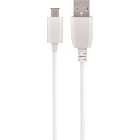 Maxlife Încărcător cu Port USB-A și Cablu USB-C Albς (MXTC-01)