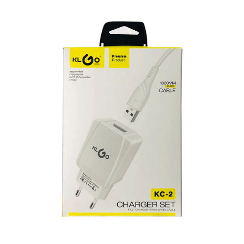 KLGO Charger Without Cable with USB-C Port 20W Whites (PD-100)