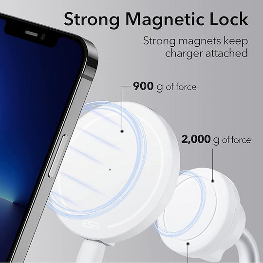 ESR Φορτιστής Magsafe Λευκός (HaloLock Shift)