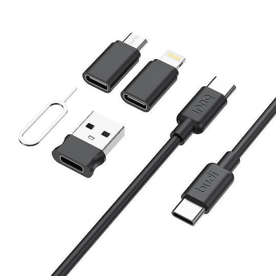 Budi Ασύρματος Φορτιστής (Qi Pad) 15W Μαύρος (519W)