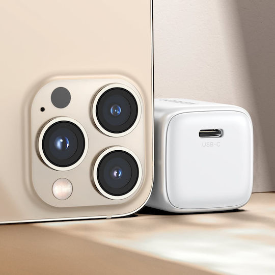 Ugreen Φορτιστής Χωρίς Καλώδιο GaN με Θύρα USB-C 30W Power Delivery Λευκός (Nexode Mini)
