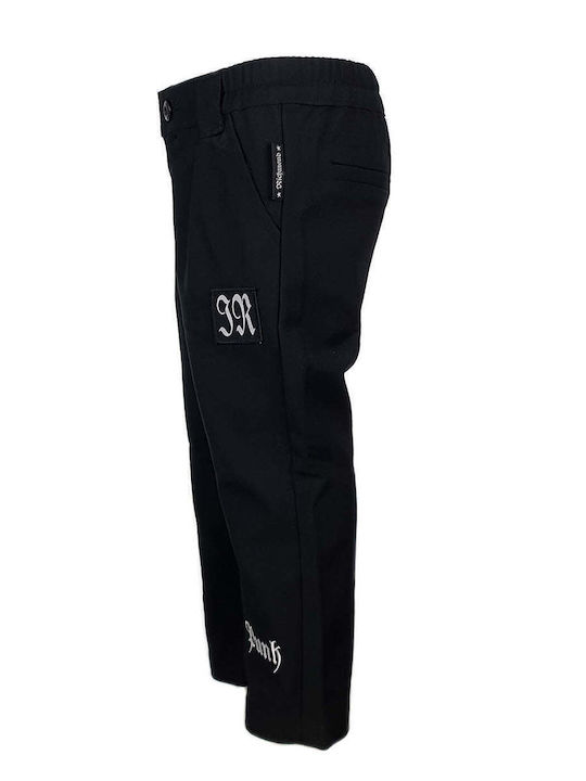 Pantaloni din Material Textil pentru Copii Negru