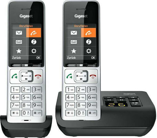 Gigaset Comfort 500A Cordless Phone with Greek Menu Silver/Black