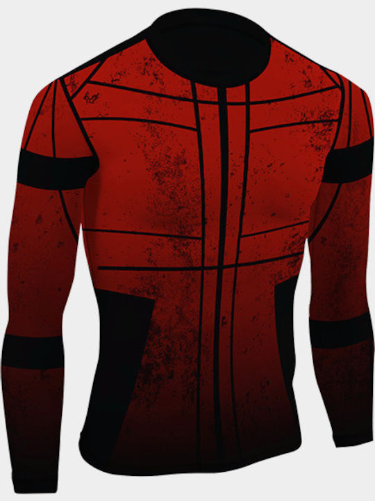 Athlon Long Sleeve Shirt 135-1830 for Jiu-Jitsu Red