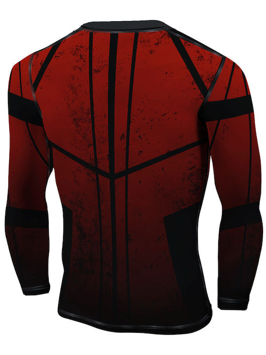 Athlon Long Sleeve Shirt 135-1830 for Jiu-Jitsu Red