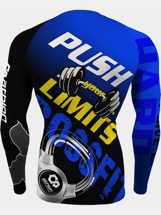 Athlon Long Sleeve Shirt 125-1729 for Jiu-Jitsu Blue