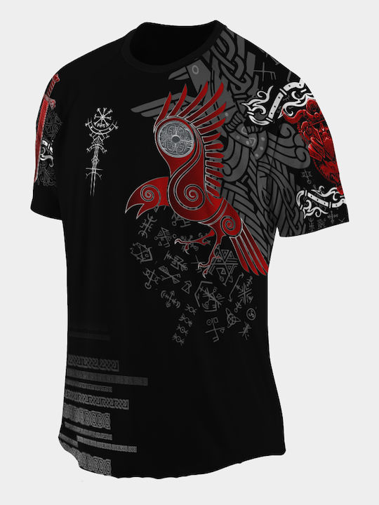 Athlon Ανδρική Κοντομάνικη Μπλούζα 125K-1852 για Jiu-Jitsu Μαύρη
