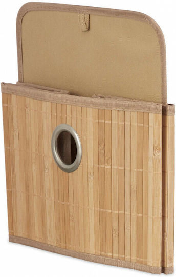 Relaxdays Καλάθι Αποθήκευσης Bamboo Λευκό 20x31x31cm