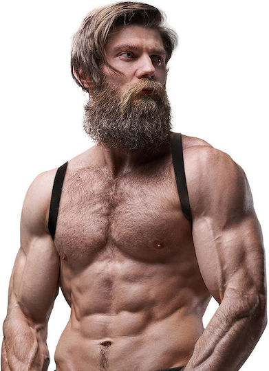 Fetish Submissive Мъжки харнес Черен D-235630
