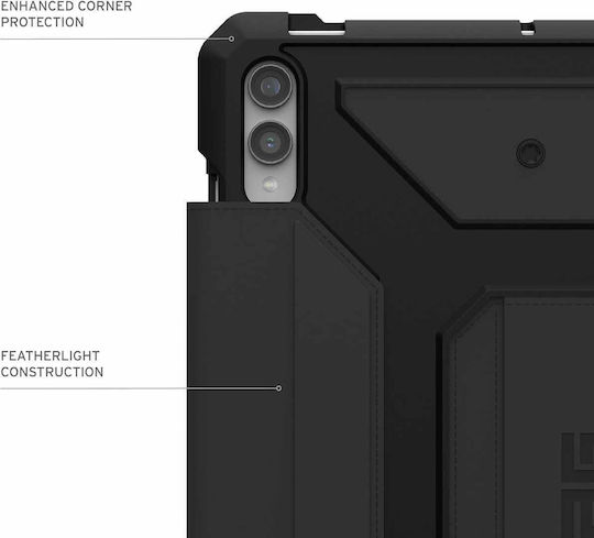UAG Metropolis SE Flip Cover Ανθεκτική Μαύρη (Galaxy Tab S9+)