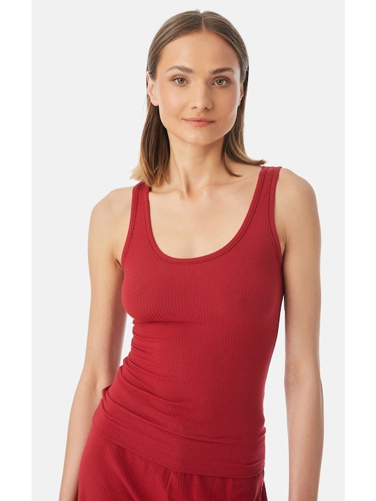 Minerva Women's Sleeveless T-Shirt Red