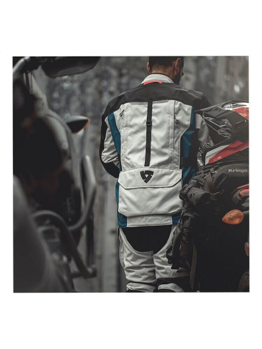 Rev'IT Sand 4 H2O Bărbătesc Geacă de motocicletă 4 Sezoane Waterproof Argintiu-albastru
