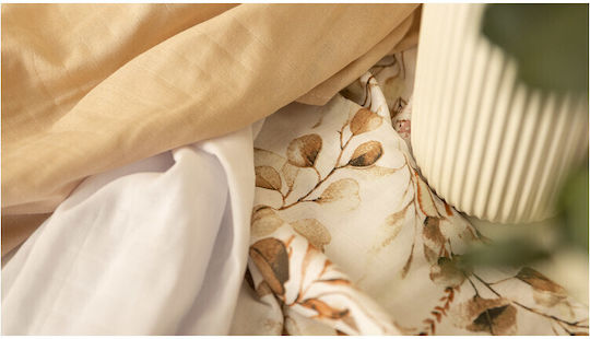 Sensillo Muslin Swaddle Wraps Beige Beige 70x80cm. 3pcs