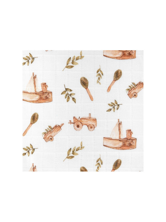 Bocioland Swaddle Wrap Multicolour 75x75cm.