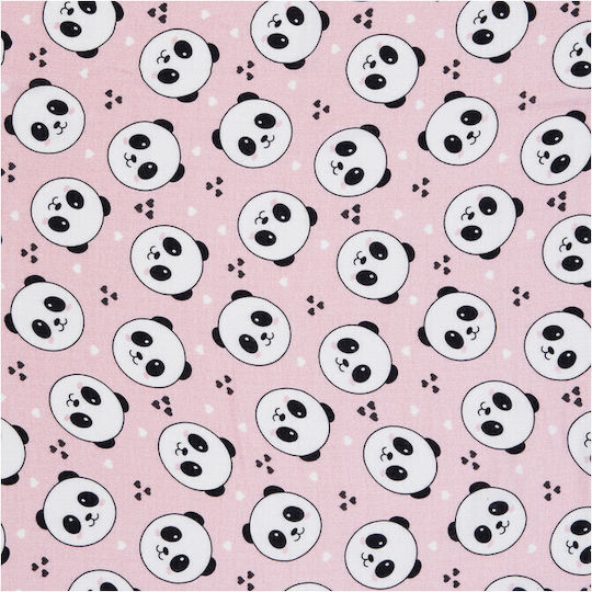 Bocioland Flanell-Kuscheldecke Rosa 30x30cm.