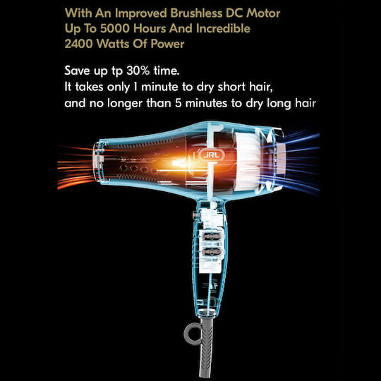 jRL Forte Pro Professionell Haartrockner Turbo 2400W
