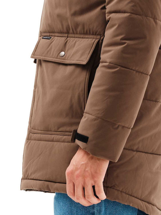 Winter Jacke Puffer Braun
