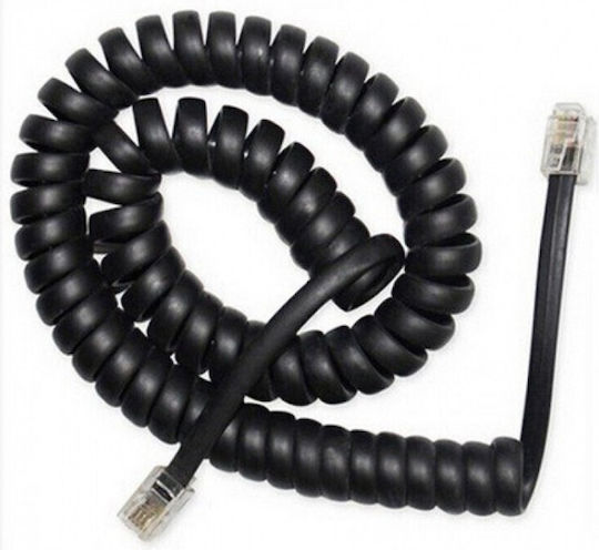 Jager Spirale Telefonkabel RJ10 4P4C 1.5m Gray (T205-44)