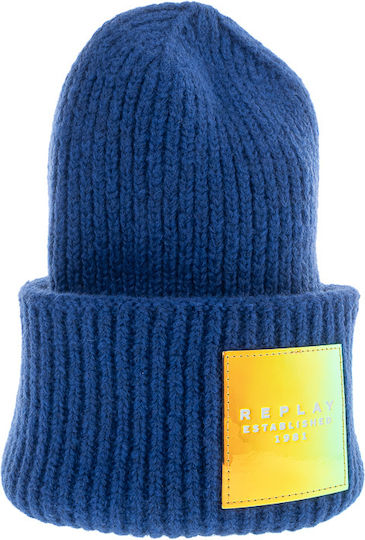 Beanie Γυναικείος Σκούφος Πλεκτός σε Μπλε χρώμα