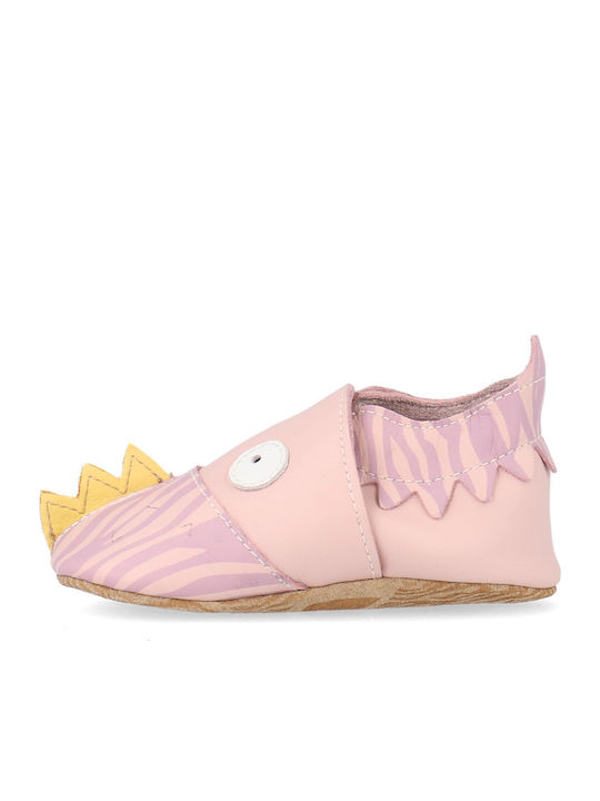 Bobux Papuci pentru bebeluși Roz Soft Sole