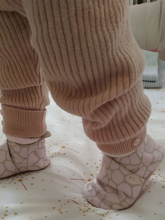 Bobux Papuci pentru bebeluși Roz Soft Sole