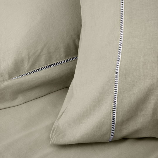 Hauz Set Duvet Cover 270x251cm King Size with 2 Pillowcases Limited Edition Beige