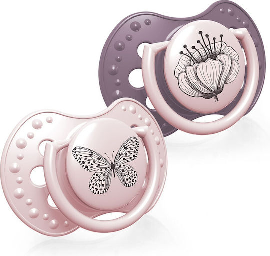 Lovi Baby Botanic Ορθοδοντικές Πιπίλες Σιλικόνης για 0-3 μηνών 2τμχ