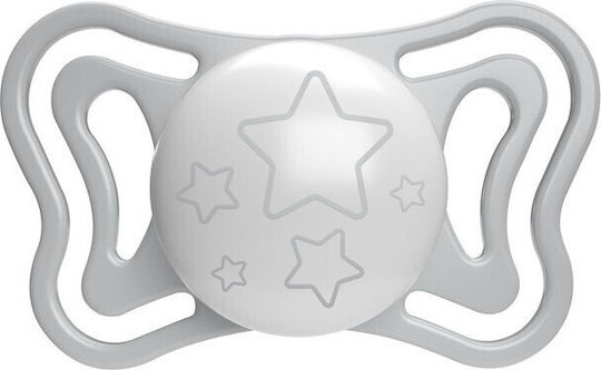 Chicco Physio Light Πιπίλες Σιλικόνης Γκρι - Κίτρινο για 6-16 μηνών 2τμχ