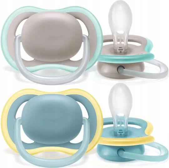 Philips Ultra Air Orthodontic Pacifiers Silicone with Case for 18+ months 2pcs