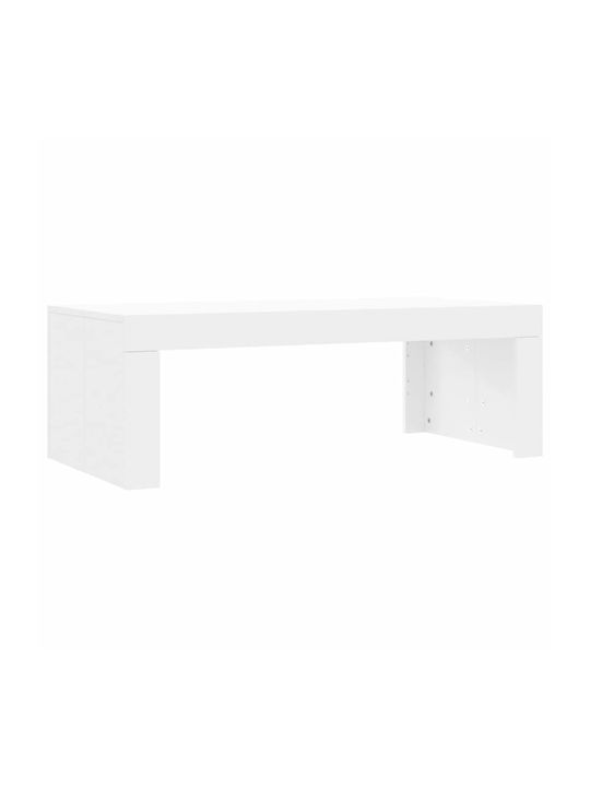 Rectangular Wooden Coffee Table White L102xW50xH36cm