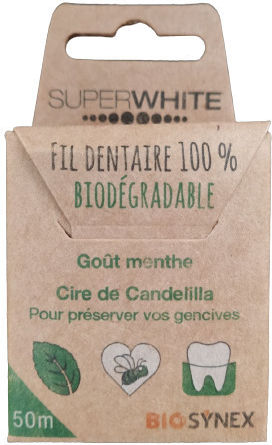 Superwhite Zahnseide Mit Geschmack Minze 50m