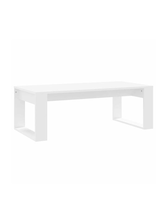 Rectangular Wooden Coffee Table White L102xW50xH35cm