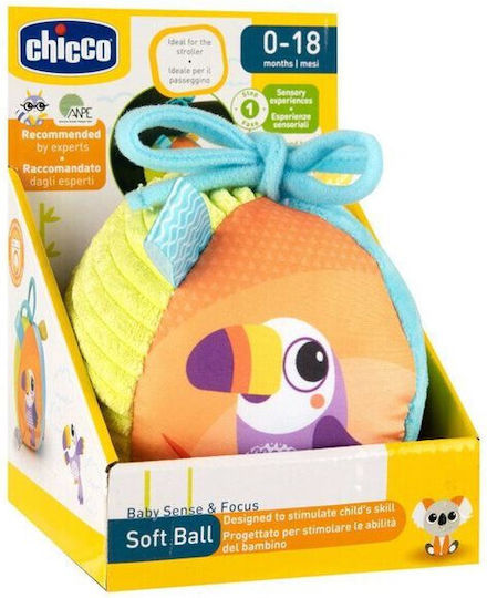 Chicco Ball Ball made of Fabric with Sounds for 0++ Months