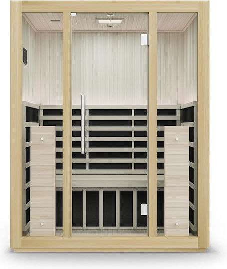 AMILA Full Spectrum S-08 Σάουνα Υπερύθρων 3 Ατόμων Εσωτερικού Χώρου Μ150xΒ103xΥ195cm