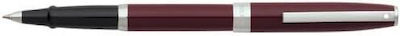 Sheaffer Sagaris Gloss Wine With Chrome Trim Pen Rollerball with Blue Ink