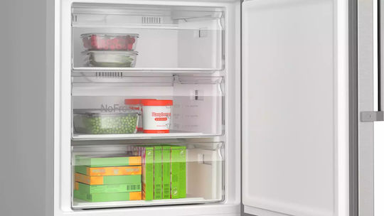 Bosch Ψυγειοκαταψύκτης 440lt Total NoFrost Υ203xΠ70xΒ66.7εκ. Inox KGN49AICT