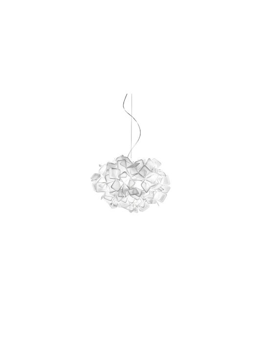 Slamp Clizia Suspension S Висящо Осветително Тяло Бял с Цокъл E27 53см.