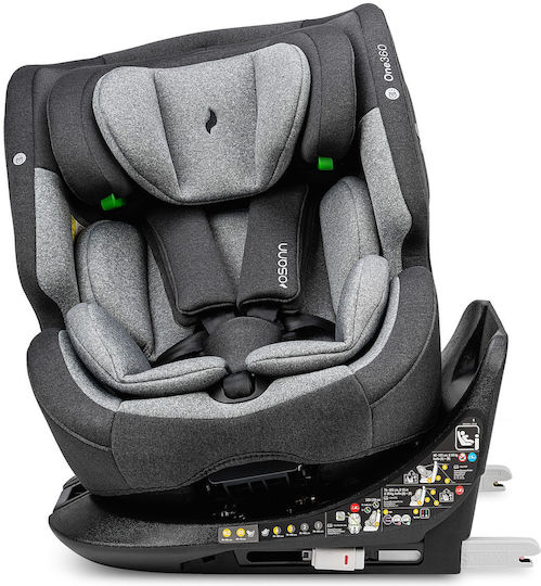 Osann One 360 Детско Столче за Кола i-Размер с Isofix Вселена сиво 0-36 кг