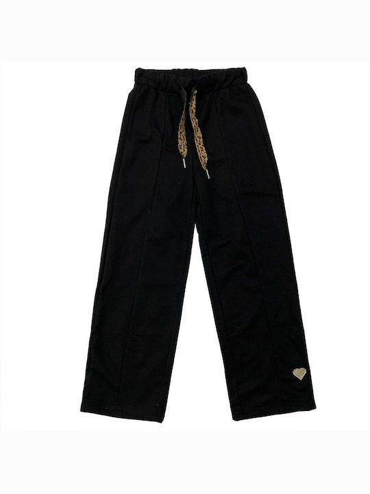 Ustyle Kids Sweatpants Set Black 2pcs