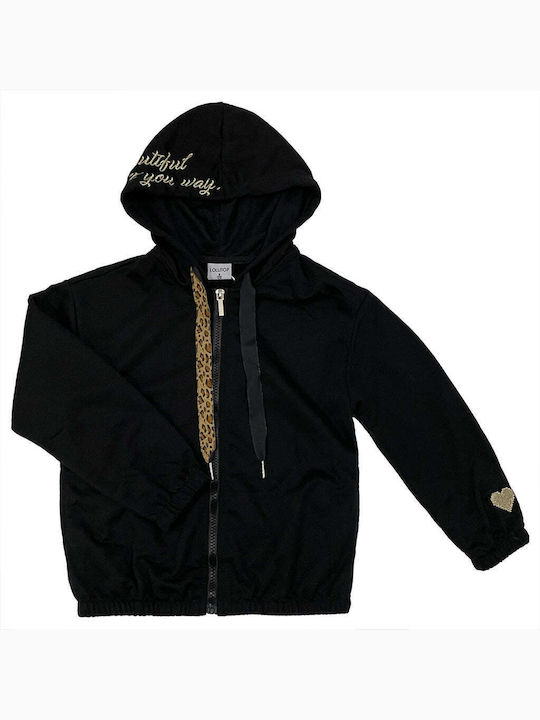 Kinder Sweatpants Set Mit Jacke Schwarz 2Stücke