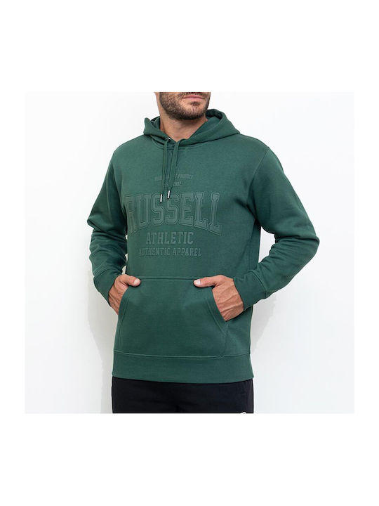 Russell Athletic Men's Sweatshirt with Hood Green